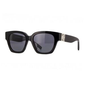 Givenchy Sunglasses Square Full Rim, Shiny Black Frame and Smoke Lens